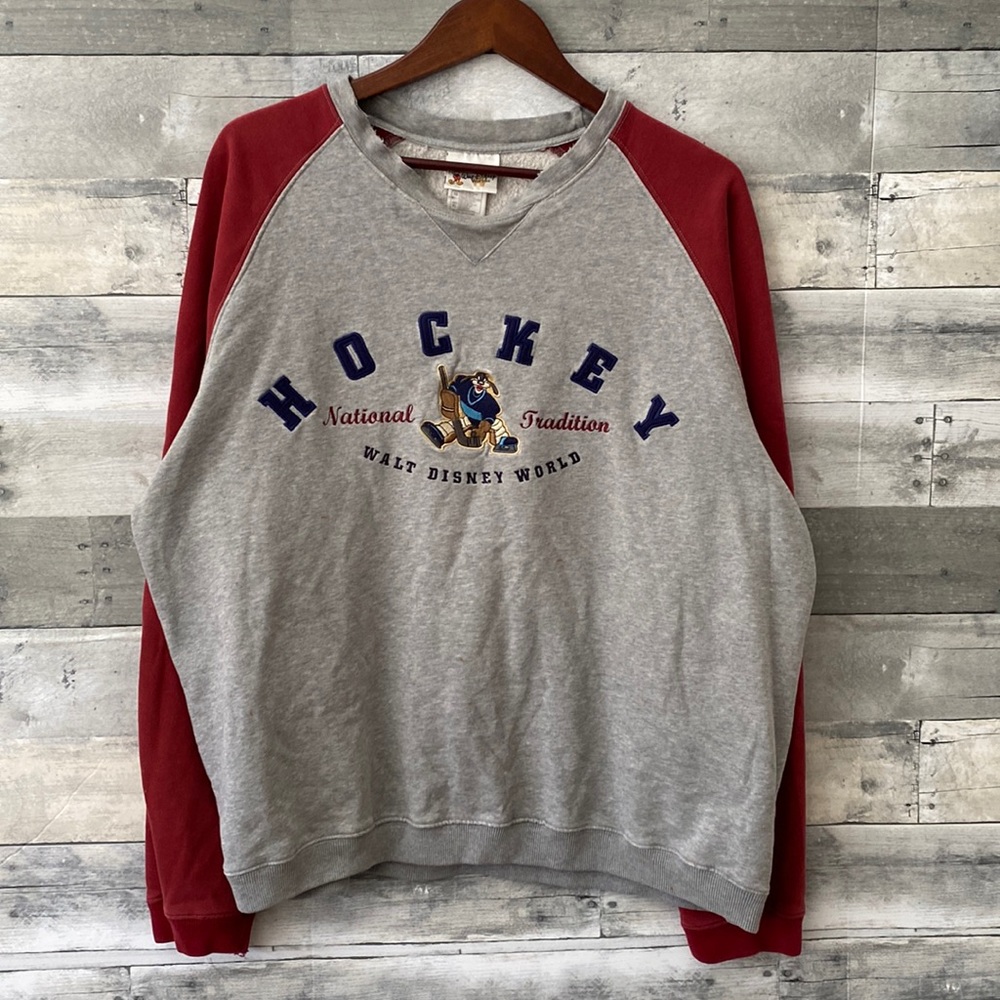 WALT DISNEY WORLD HOCKEY NATIONAL TRADITION SWEATSHIRT GREY MEN’S XL